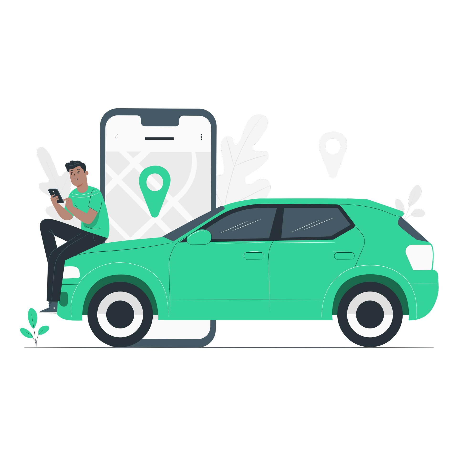 Carpooling Host Illustration